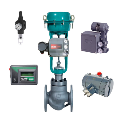 Válvula de control china equipada con el posicionador de válvula inteligente Fisher DVC6200 DVC2000 DVC7k DVC510si y la válvula de solenoide ASCO