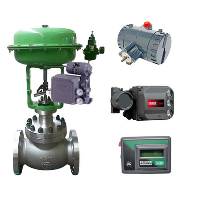 Válvula de control china equipada con Fisher 3582i DVC6200 DVC2000 DVC510si posicionador de válvula inteligente y válvula solenoide ASCO
