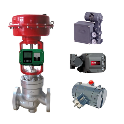 Válvula de control china equipada con el posicionador de válvula inteligente Fisher DVC6200 DVC2000 DVC7k DVC510si y la válvula de solenoide ASCO