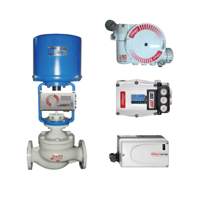 Válvula de control neumático lineal con servicio de flujo LOGIX 520MD Posicionador de válvula de corazón digital y válvula de solenoide ASCO en stock