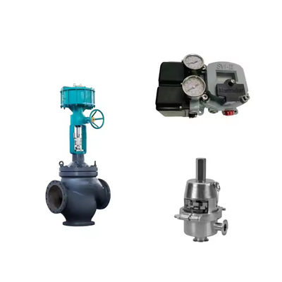 La válvula de control de China (acero inoxidable) utiliza el posicionador de válvulas Masoneilan SVI2-21123121 y el regulador sanitario Fisher SR5