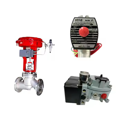 China válvula de control con Masoneilan SVI2-21113121 posicionador de válvula y Emerson Asco L339 serie de válvulas de solenoide universal