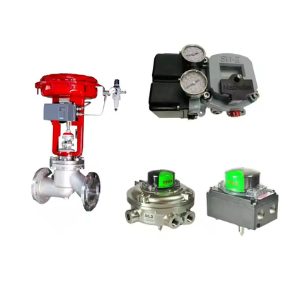 China válvula de control con Masoneilan SVI2-21113121 posicionador de válvula y Emerson Asco L339 serie de válvulas de solenoide universal