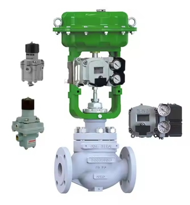Válvula de control de la parte superior del cuerpo de carbono de acero inoxidable avanzado con posicionador de válvulas Masoneilan SVI2