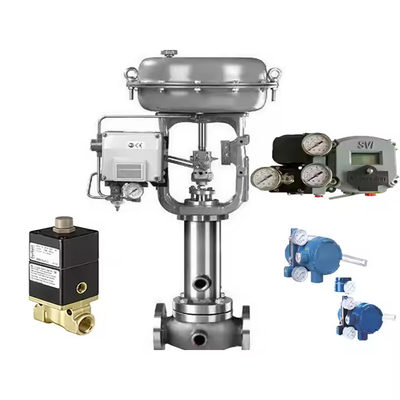 Masoneilan SVI2-22113111 posicionador digital y Burkert 0263 válvula de solenoide neumático AZBIL AVP300/301/302 posicionador