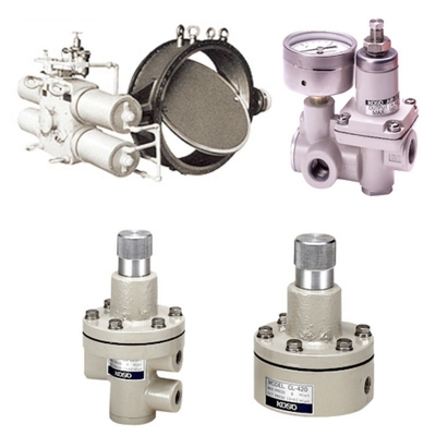 Válvula de control de flujo Deslizamiento equipado con válvula de control KOSO 710C 7300RA cilindro PRF400 válvula de reducción de presión del filtro