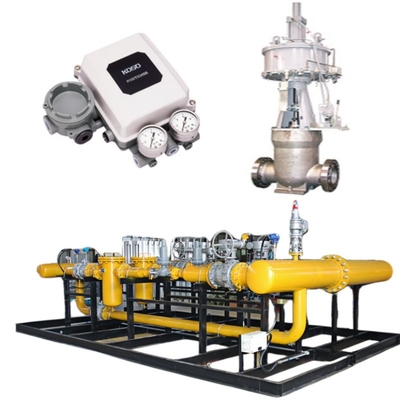 Válvula de control de flujo Deslizamiento y KOSO 400H Válvula de control 5200LA/6100LA Actuador neumático EP800 posicionador CL420/CL523 Válvula de bloqueo