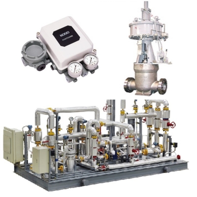 Válvula de control de flujo Deslizamiento y KOSO 400H Válvula de control 5200LA/6100LA Actuador neumático EP800 posicionador CL420/CL523 Válvula de bloqueo