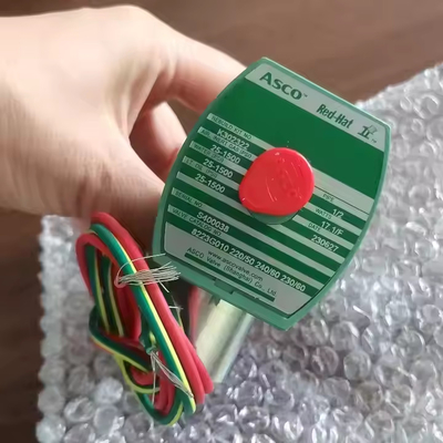 ASCO 3/8 2/2 posicionador de vía válvula de solenoide de latón y cuerpo de acero inoxidable