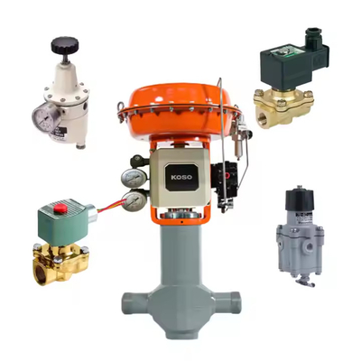Proveedor de stock KOSO serie 800 posicionador de válvulas electro-pneumáticas con válvula solenoide ASCO en stock