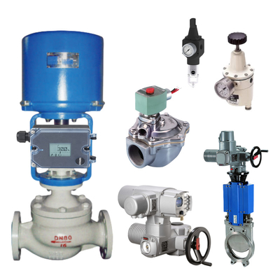 Actuadores de múltiples vueltas SA y SAR por AUMA con posicionadores de válvulas neumáticos SAMSON 3725 HART y válvulas solenoides ASCO en stock