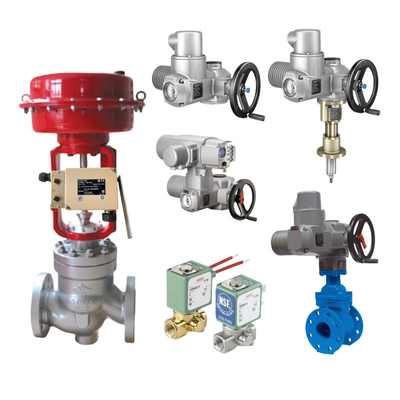 AUMA SA 07.2 a 16.2 SAREx 25.1 a 40.1 Actuador de múltiples giros con válvula de control SAMSON 4763 y válvula solenoide ASCO en stock