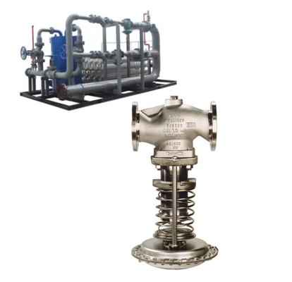 Deslizamiento de gas de combustible montado con Samson 41-23 válvula reductora de presión reguladores de presión automáticos de acero inoxidable