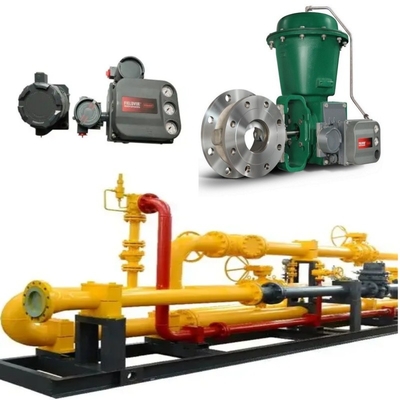 La válvula de conmutación está equipada con actuador Fisher 2052 y controlador de válvula digital DVC6200