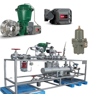 La válvula de conmutación está equipada con actuador Fisher 2052 y controlador de válvula digital DVC6200