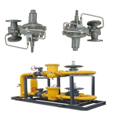 Regulador de presión/control de flujo Skid Emerson Fisher 299H/299HV/299HR/299HVR y conjunto de manómetro Wicka