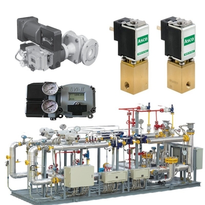 Válvula de gas natural deslizamiento por Masoneilan 31000 Válvula de control SVI II AP SVI3 posicionador de válvula ASCO Solenoide Valve Set