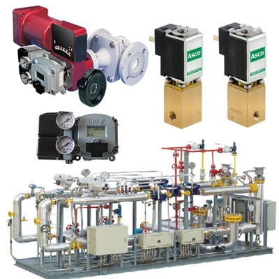 Válvula de gas natural deslizamiento por Masoneilan 31000 Válvula de control SVI II AP SVI3 posicionador de válvula ASCO Solenoide Valve Set
