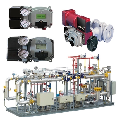 Válvula de gas natural deslizamiento por Masoneilan 31000 Válvula de control SVI II AP SVI3 posicionador de válvula ASCO Solenoide Valve Set