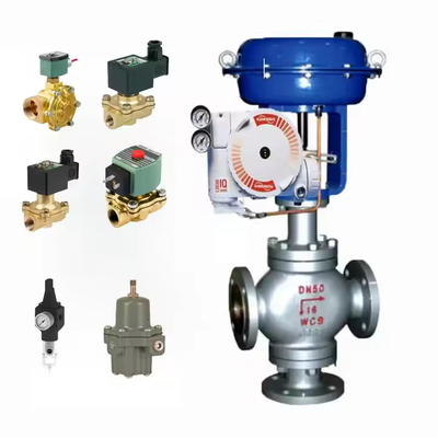 Válvula de control china con el servicio de flujo 3200MD serie posicionador de válvula digital y ASCO válvula de solenoide en stock