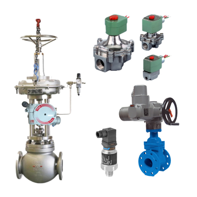 Válvula de control china con el servicio de flujo 3200MD serie posicionador de válvula digital y ASCO válvula de solenoide en stock