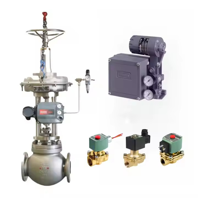 Valva de solenoide ASCO con Emerson Fisher DVC6200 de doble acción con retroalimentación