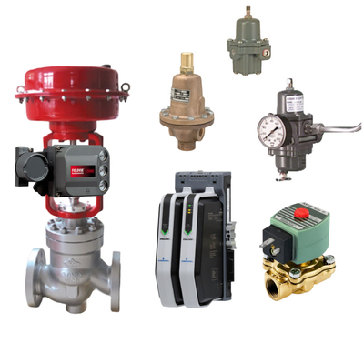 Valva de solenoide ASCO con Emerson Fisher DVC6200 de doble acción con retroalimentación