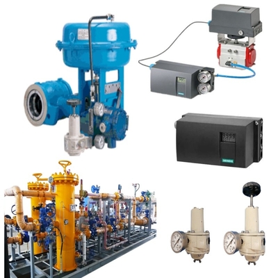 Válvula de control giratorio excéntrica con posicionador de válvulas Siemens 6DR5010 para un control preciso del fluido