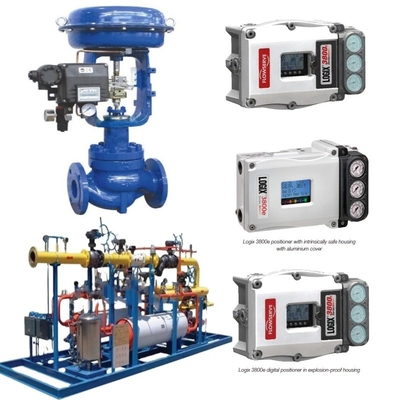 Posicionador de servicio de flujo 3200MD 520MD 3800 con actuador Spirax Sarco para el rango de temperatura de los medios de aire, aceite y gas de -40 ° a 85 °