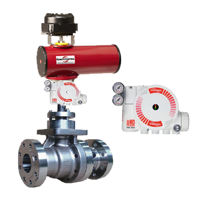 Posicionador de flujo 510 520MD 3200MD con válvulas de solenoide de Burkert
