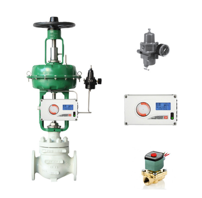 Posicionador de válvula de servicio de flujo 3800 520MD 3200MD con válvulas solenoides ASCO para válvula de control neumático de bola