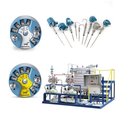 Deslizamiento montado con Rosemount 214C sensor de temperatura y EMERSON 148 248 644 648 Transmisor 114C Thermowell