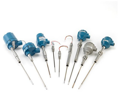 Deslizamiento montado con Rosemount 214C sensor de temperatura y EMERSON 148 248 644 648 Transmisor 114C Thermowell