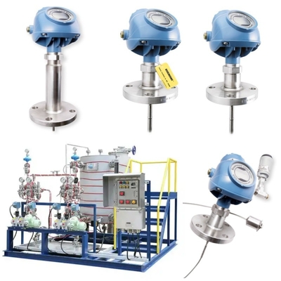 La unidad de reabastecimiento de combustible está equipada con un transmisor de nivel de EMERSON Rosemount 5300 - medidor de nivel de onda de radar guiado.