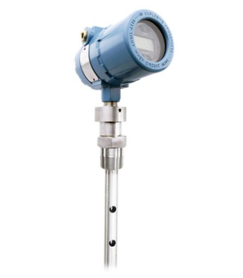 Sistema montado en patinaje con transmisor de nivel de radar de onda guiada Fisher-Rosemount 3301