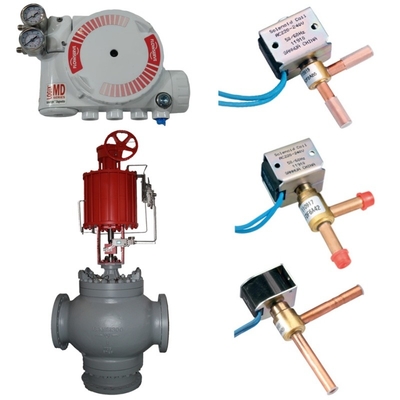 Controlador de válvula de flujo Logix 3200MD posicionador, equipado con actuador neumático y válvula de solenoide DELIXE
