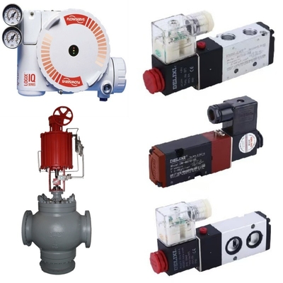 Controlador de válvula de flujo Logix 3200MD posicionador, equipado con actuador neumático y válvula de solenoide DELIXE