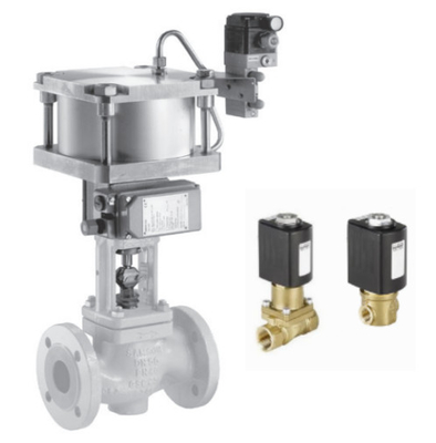 Válvulas de control FISHER DVC6200 Samson 4763 Spirax SP7 y Burkert Solenoide de latón válvula 6524 con alta resistencia a la temperatura 2/2-Way diafragma