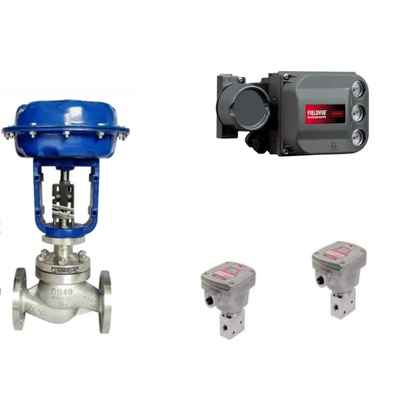 Válvulas de control FISHER DVC6200 Samson 4763 Spirax SP7 y Burkert Solenoide de latón válvula 6524 con alta resistencia a la temperatura 2/2-Way diafragma