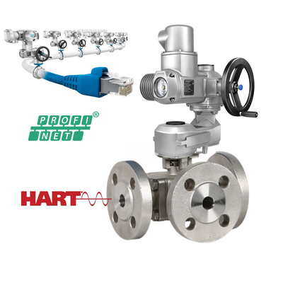 Actuador de válvulas de giro múltiple SA 07.2 SA07.6 SA10.2 SA14.2 SA16.2 SA 14.6 Actuadores eléctricos y caja de cambios GST con válvulas BAll chinas