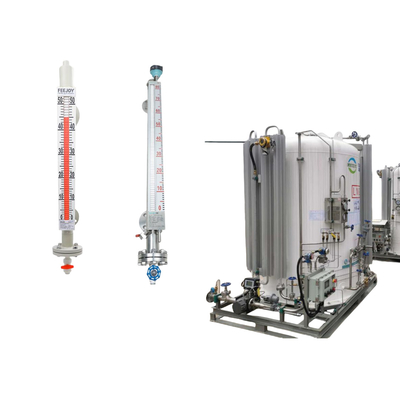 Medidor de nivel magnético FeeJoy BI de acero inoxidable para tanques de almacenamiento
