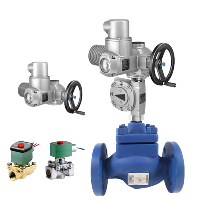 Válvula original Spiraxsarco KE73 con actuador Auma y válvula de solenoide Asco
