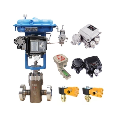 Válvula de reducción de presión del filtro Fisher 67CFSR Rotor YT 1000 Válvulas electro-pneumáticas Controlador de control de procesos Posicionador de válvula