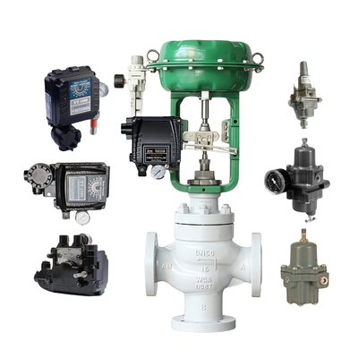 Válvula de reducción de presión del filtro Fisher 67CFSR Rotor YT 1000 Válvulas electro-pneumáticas Controlador de control de procesos Posicionador de válvula