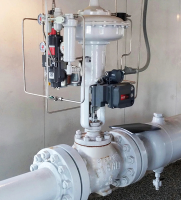 Válvula de control neumático VRG Válvula de control lineal Fisher DVC6200 Controlador de posicionamiento Asco Válvula de solenoide para gas natural
