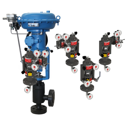 Valvula de control de flujo neumático de gas natural VRG VGP-100 Válvula posicionador de gas