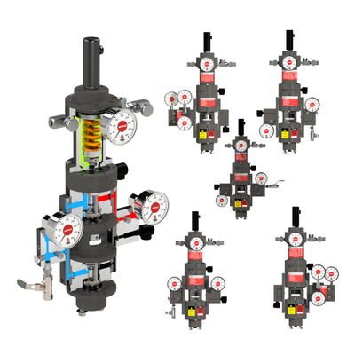 Válvula de control accionada neumáticamente VRG VGP-100 Valve Gas Positioner Controller personalizado para la industria del gas natural