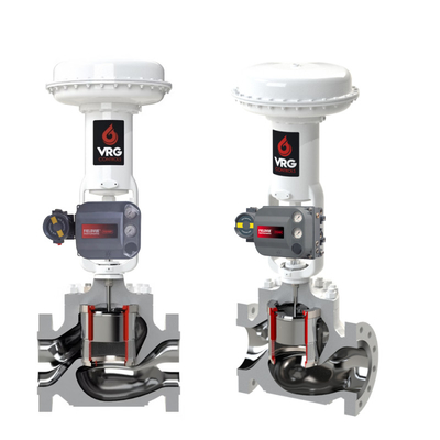 VRG Paquetes de válvulas de control giratorias de válvulas modulares personalizadas de posicionamiento de gas Controladores piloto para la industria de control de gas natural
