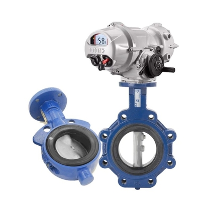 Las válvulas de control eléctricas con válvula de mariposa Keystone F990/F920 con actuador eléctrico de rotor IQ3