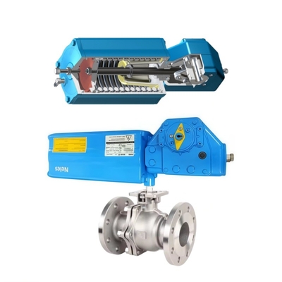 Stock Neles Serie K Switch de límite de doble acción B1 Valmet Tipo de pistón Cuarta vuelta Actuadores neumáticos con válvula de bola